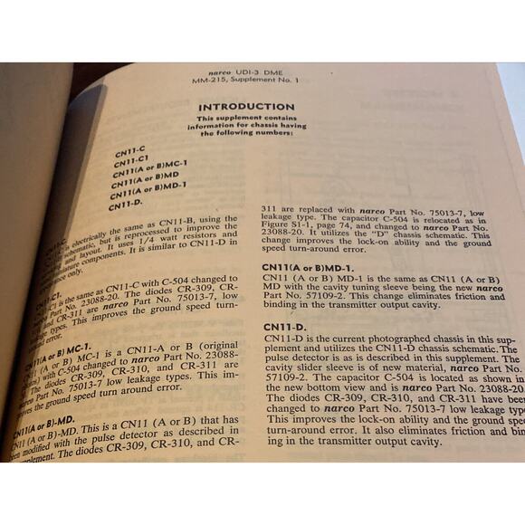 NARCO DME Model UDI Interrogator Original Maintenance Manual For CN-11-A&B 1964 - Picture 9 of 11